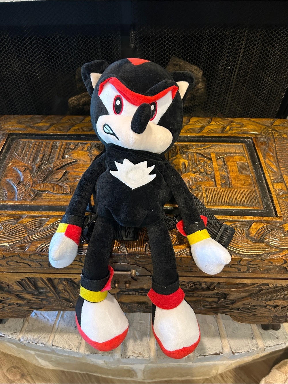 Sonic The Shadow Plush Backpack- 18”